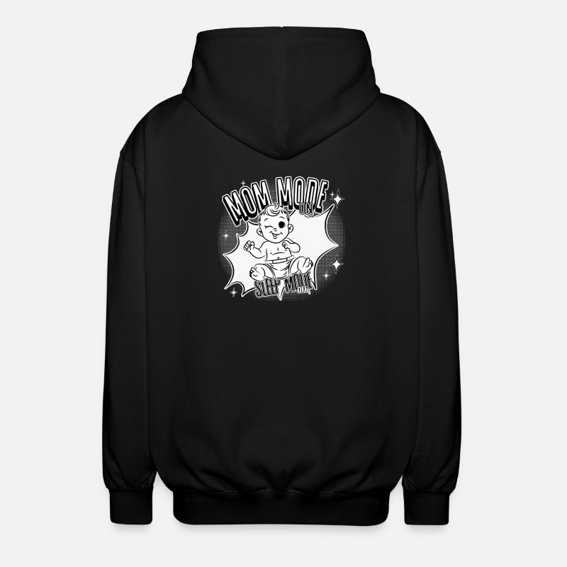 Mode Maman Activé – Mode veille désactivé - Veste à capuche unisexe - noir