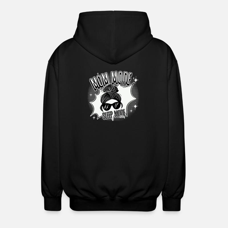 Mode Maman Activé – Mode veille désactivé - Veste à capuche unisexe - noir
