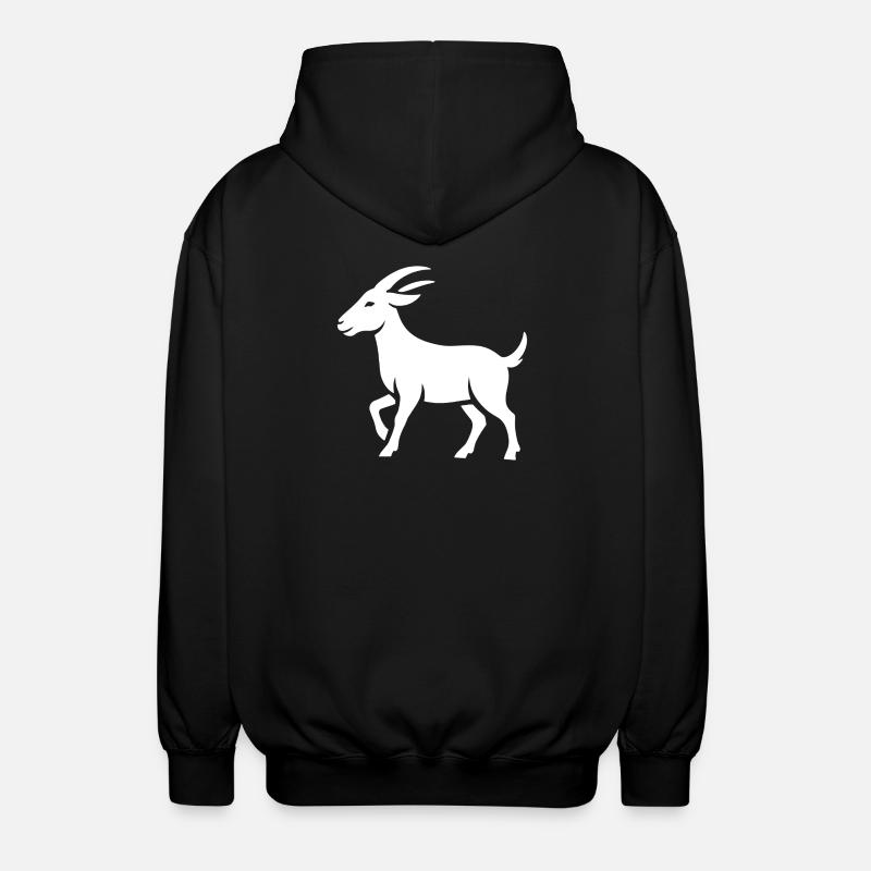 Bouc - Veste à capuche unisexe - noir