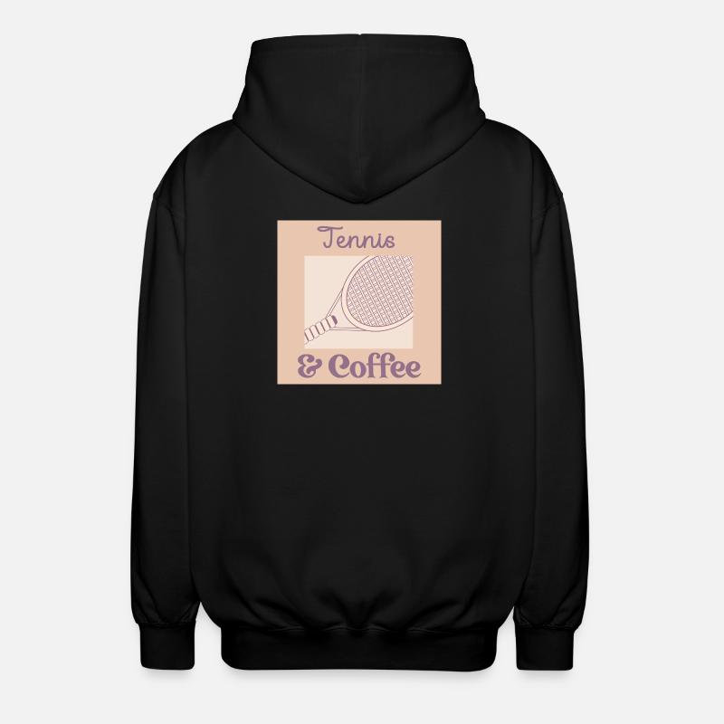 Café de tennis - Veste à capuche unisexe - noir