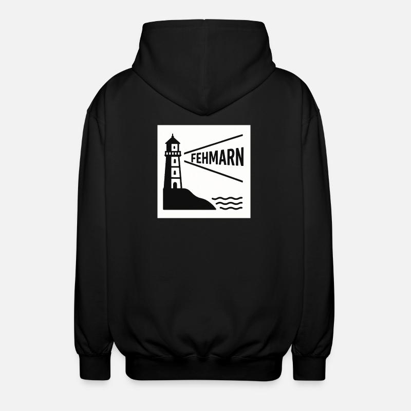 Fehmarn - Unisex Kapuzenjacke - Schwarz