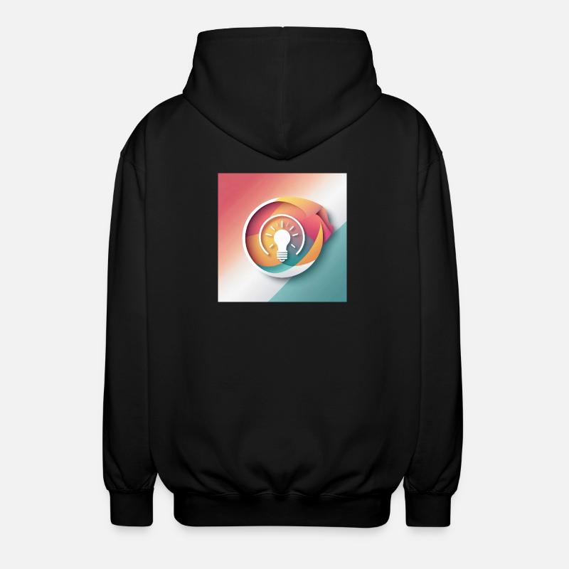 Illustration de créativité abstraite - Veste à capuche unisexe - noir