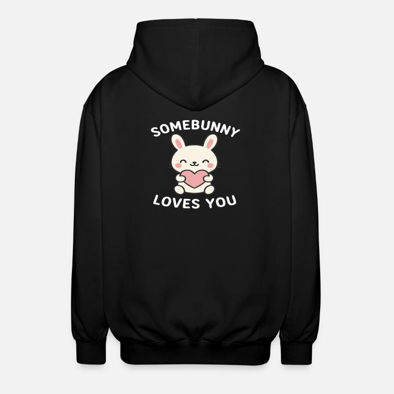 Fille lapin - Veste à capuche unisexe - noir