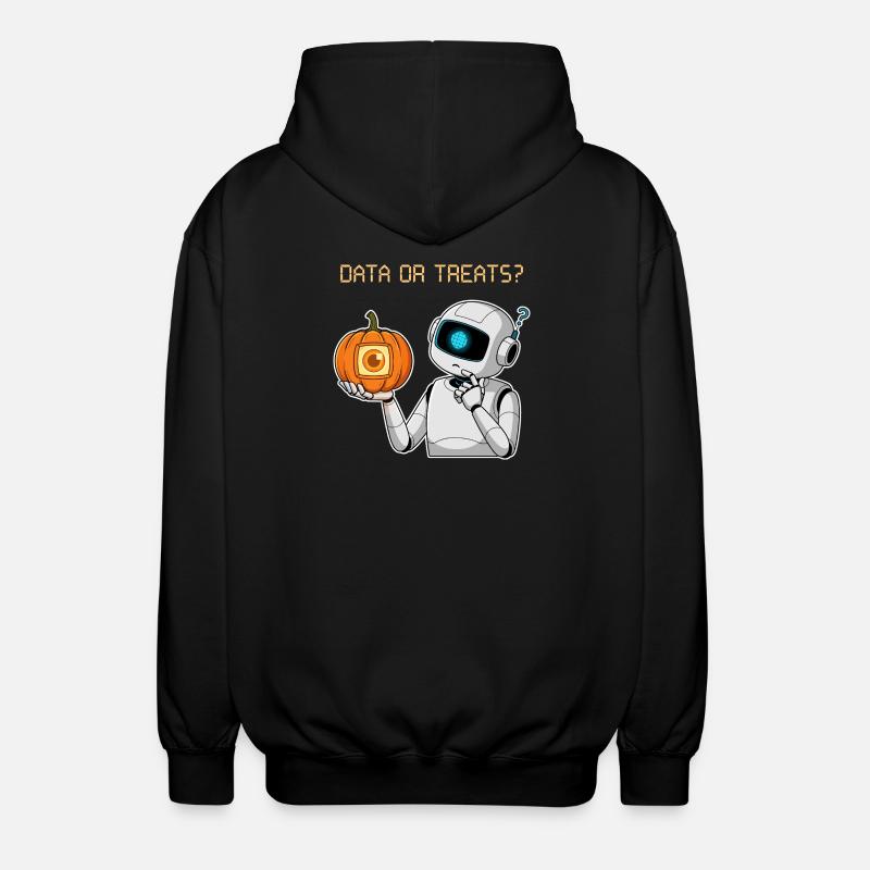 Data or Treats ? - Unisex Hooded Jacket - black