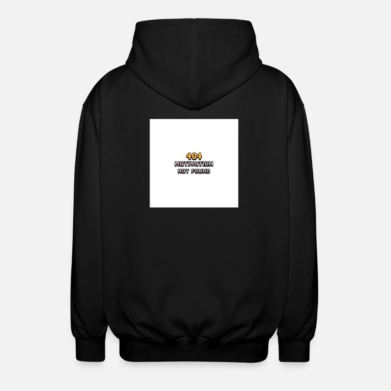 404 Motivation Not found  - Unisex Kapuzenjacke - Schwarz