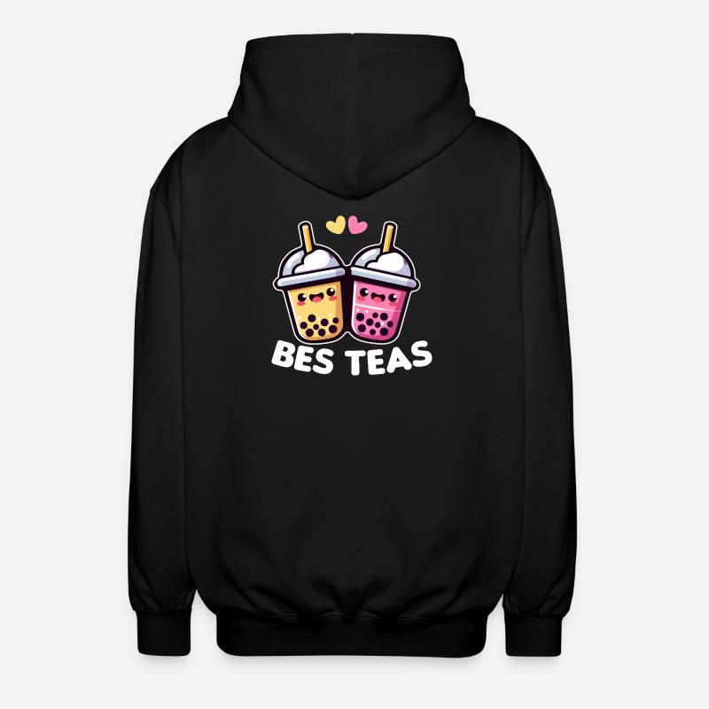 Duos Bubble Tea Adorables - Veste à capuche unisexe - noir