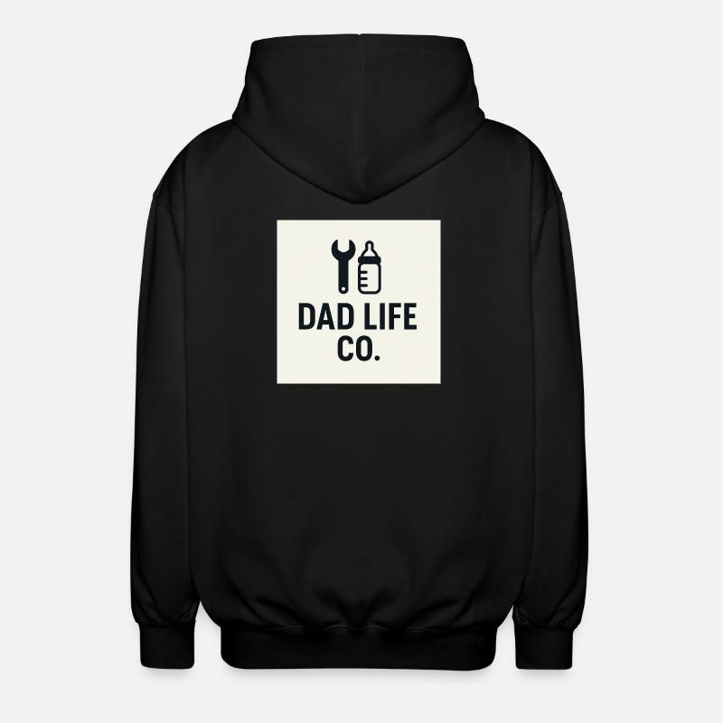 Dad Life Co Tool Bottles - Unisex Hooded Jacket - black