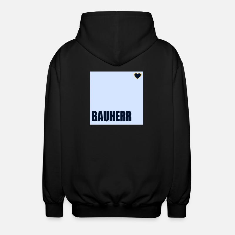 CONSTRUCTEUR DE MAISONS HERZ - Veste à capuche unisexe - noir