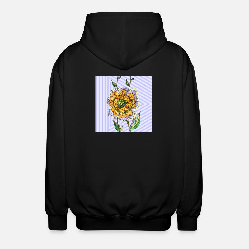 Fleur - Veste à capuche unisexe - noir