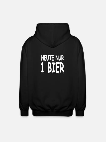 Bier - Unisex Kapuzenjacke - Schwarz