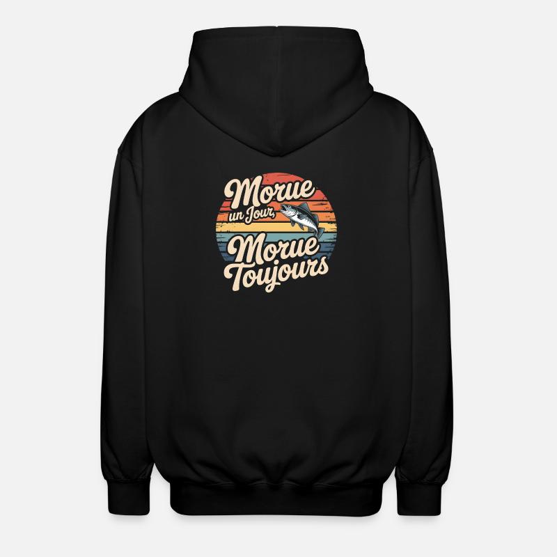 Einmal Kabeljau Kabeljau - Unisex Kapuzenjacke - Schwarz