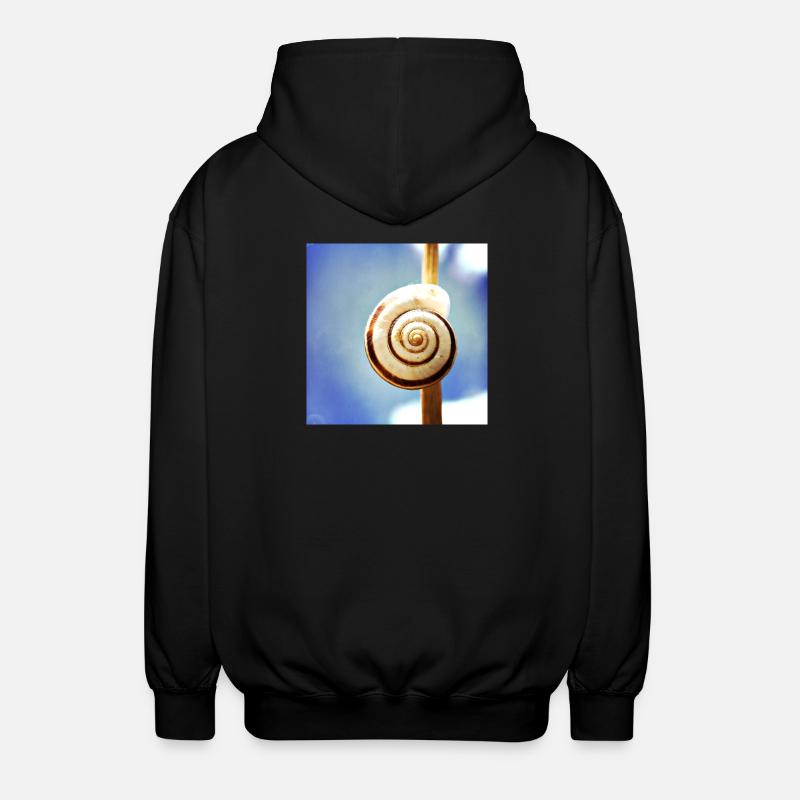 Schneckenhaus - Unisex Kapuzenjacke - Schwarz