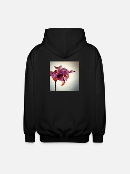 Withered Flower - Unisex Hooded Jacket - black