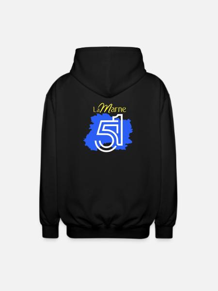 The Marne 51 - Unisex Hooded Jacket - black