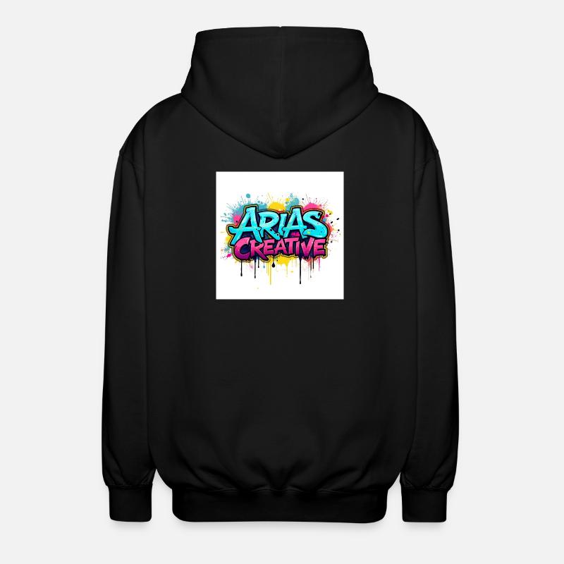 Aris Creative Graffiti Logo - Unisex Hooded Jacket - black