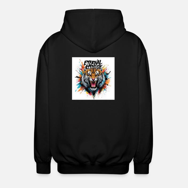 Tigre de l’attitude éternelle - Veste à capuche unisexe - noir