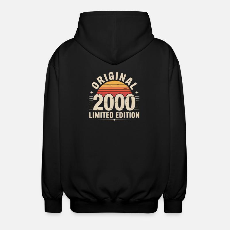 Sunset Retro 2000 Édition Limitée - Veste à capuche unisexe - noir