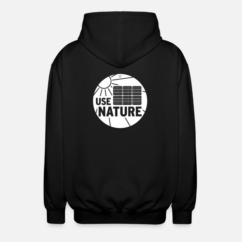 USE NATURE - Unisex Kapuzenjacke - Schwarz