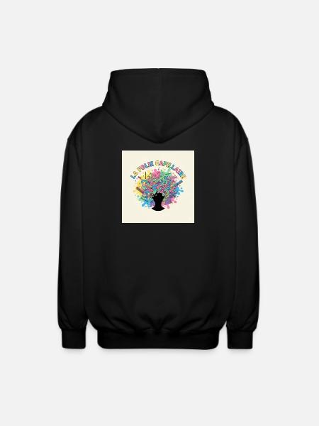 Der bunte Haarwahnsinn - Unisex Kapuzenjacke - Schwarz