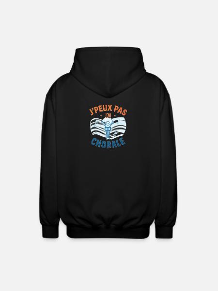 J'peux pas j'ai chorale - Veste à capuche unisexe - noir