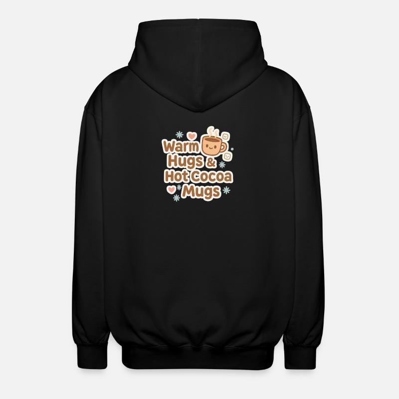 Câlins chaleureux Tasse de cacao - Veste à capuche unisexe - noir