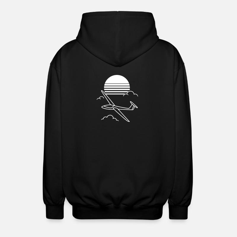 Planant au coucher du soleil - Veste à capuche unisexe - noir