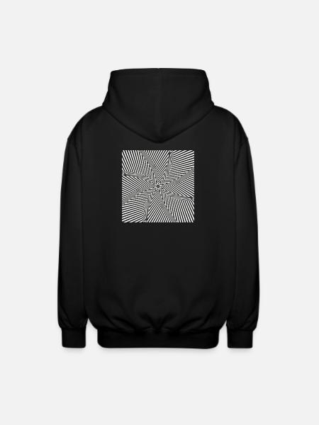 Starburst optisches Labyrinth - Unisex Kapuzenjacke - Schwarz