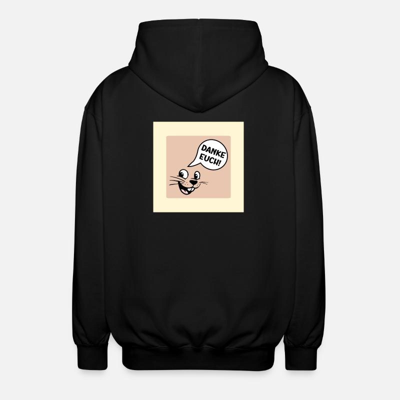 Danke Euch Abschied - Unisex Kapuzenjacke - Schwarz