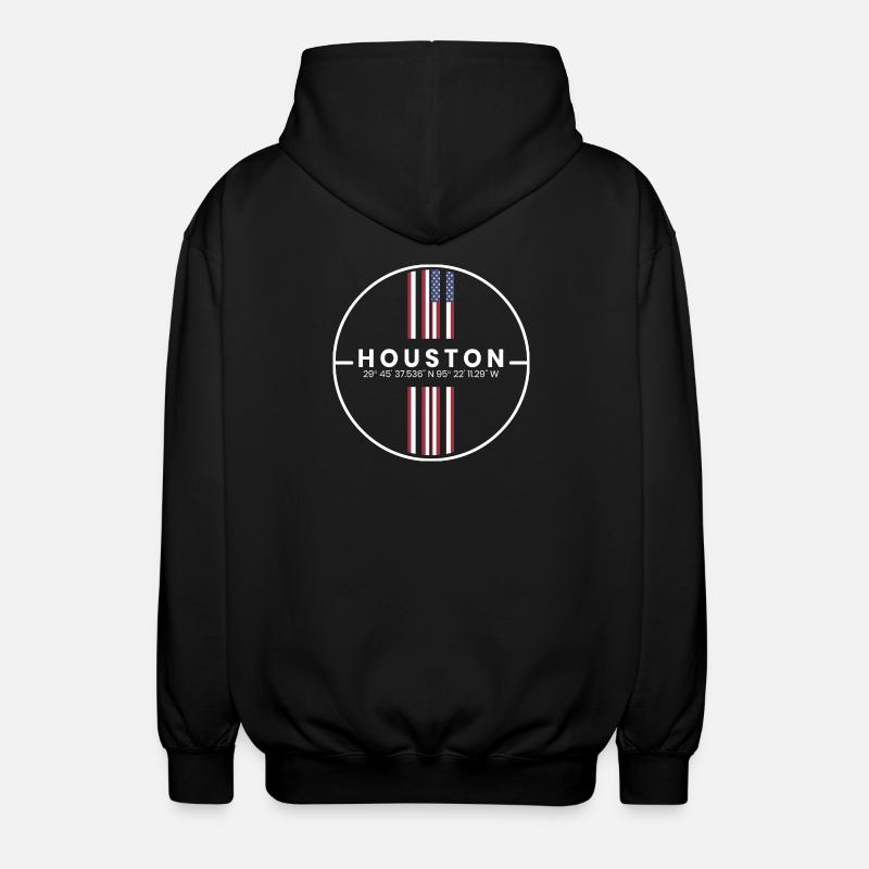 Coordonnées de Houston - Veste à capuche unisexe - noir