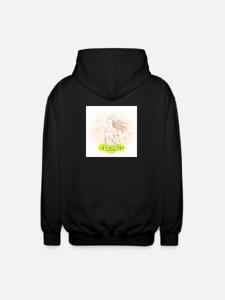 Freiheit im Wind - Unisex Kapuzenjacke - Schwarz