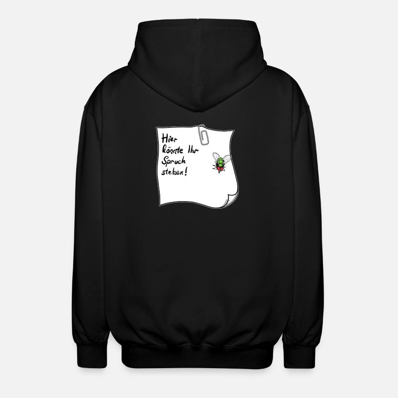Notes – This could be your saying - Unisex Hooded Jacket - black