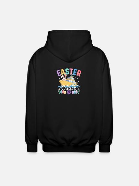 Easter Cruise Holiday Quote - Unisex Hooded Jacket - black