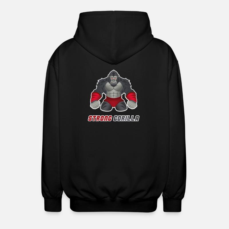 Gorilla MMA Workout - Unisex Kapuzenjacke - Schwarz