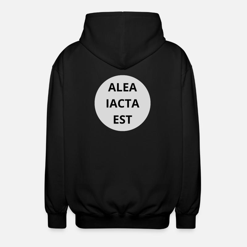Alea Iacta est - Unisex Kapuzenjacke - Schwarz