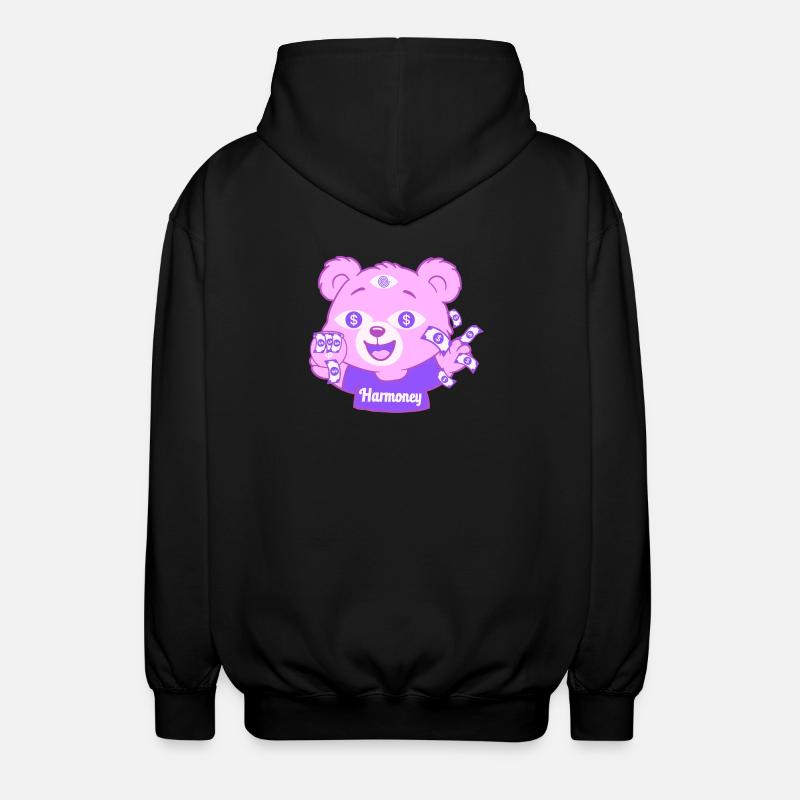Harmoney Teddy - Unisex Kapuzenjacke - Schwarz