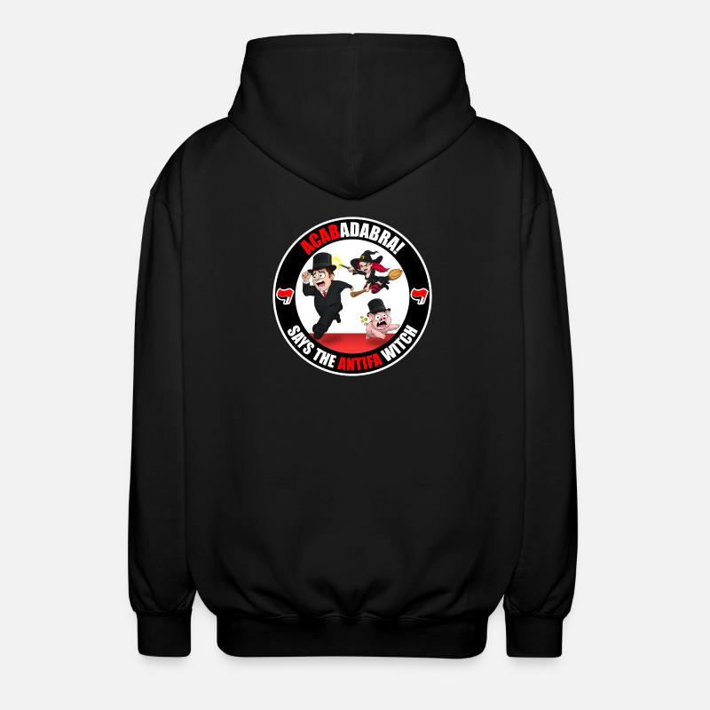The Antifa Witch - Rich - Unisex Hooded Jacket - black