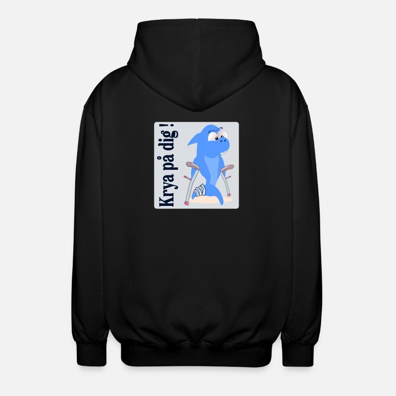 Get well kids - Unisex Hooded Jacket - black