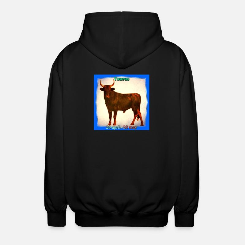 bull - Unisex Hooded Jacket - black