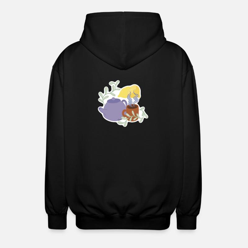 Lemon tea - Unisex Hooded Jacket - black