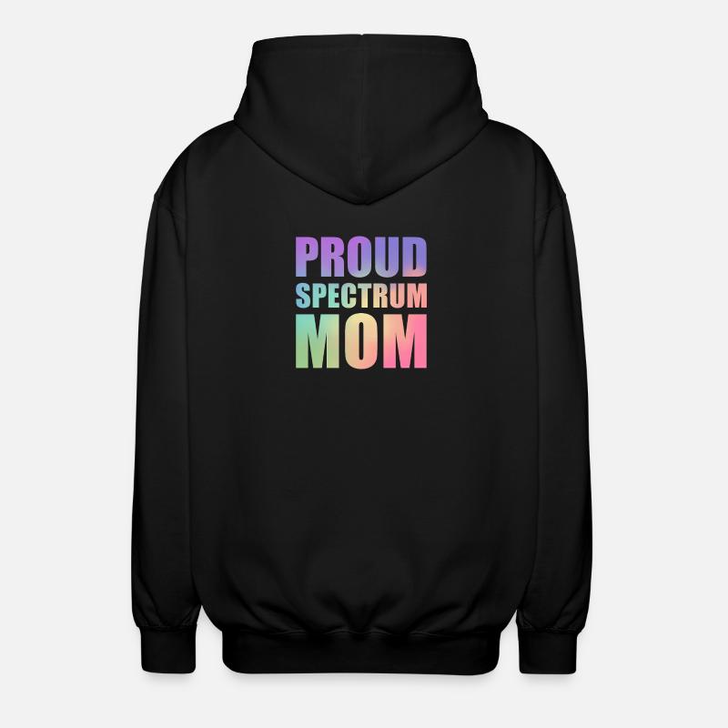 Stolze Spectrum-Mama - Unisex Kapuzenjacke - Schwarz