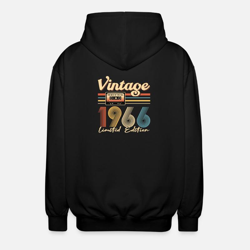 60th birthday - Unisex Hooded Jacket - black
