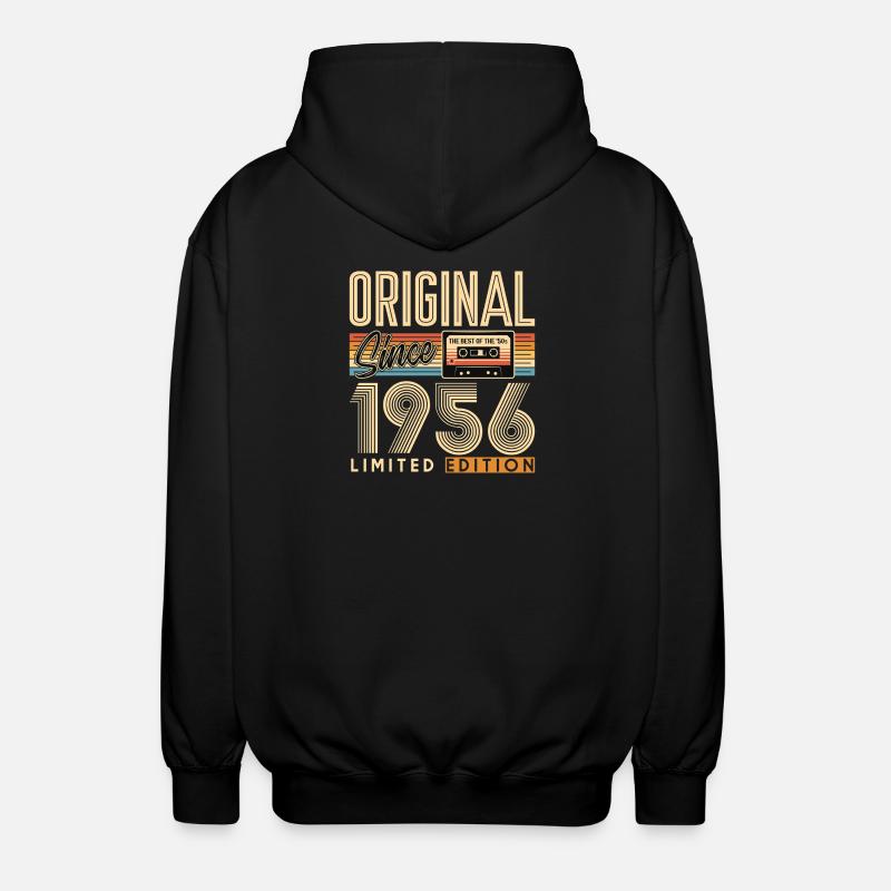 70e anniversaire, 70 ans - Veste à capuche unisexe - noir