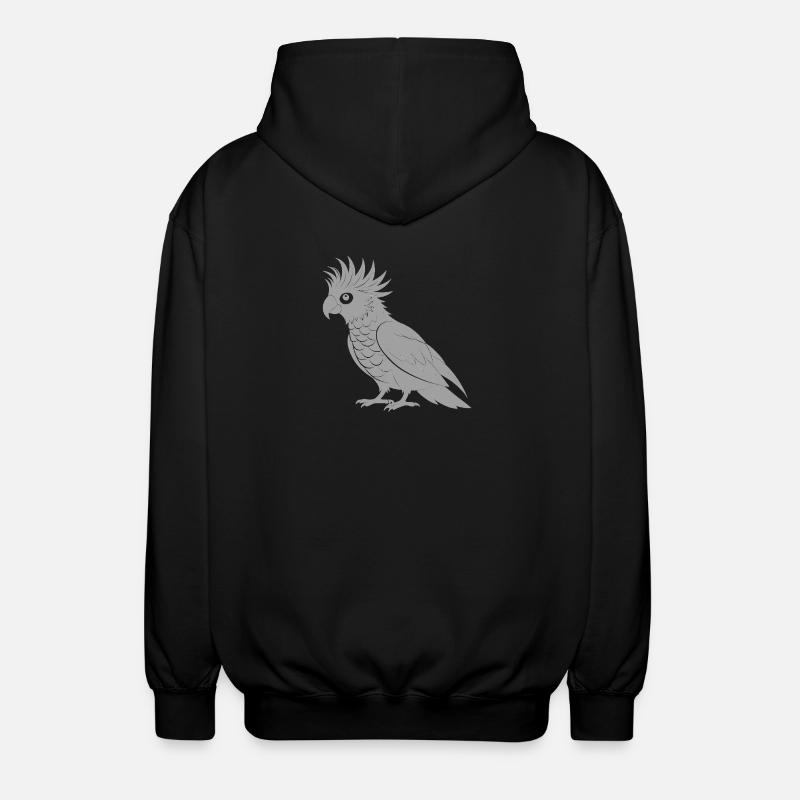 Kakadu - Unisex Kapuzenjacke - Schwarz
