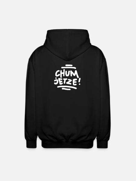 Chum jetze! - Unisex Kapuzenjacke - Schwarz