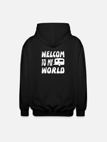 Camping - Unisex Kapuzenjacke - Schwarz