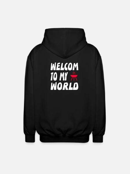 Grillen - Unisex Kapuzenjacke - Schwarz