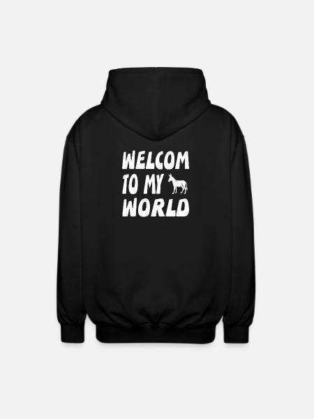 Esel - Unisex Kapuzenjacke - Schwarz