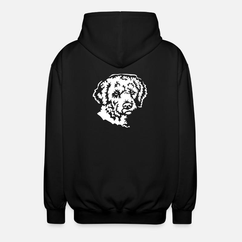 Lagotto Romagnolo Head "Black Edition" - Unisex Hooded Jacket - black
