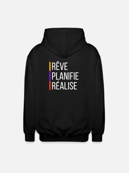 Citation de Motivation - Veste à capuche unisexe - noir