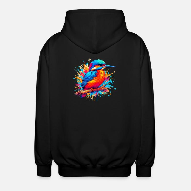 Martin-pêcheur - Veste à capuche unisexe - noir
